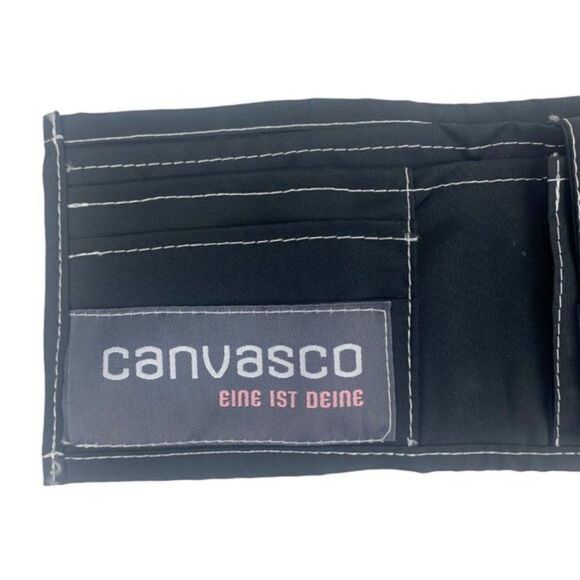 Canvasco cash Men's Black Yellow Striped Trifold Recycled Sail Wallet OS - Picture 11 of 11